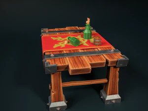 Stylized Table 3D Model