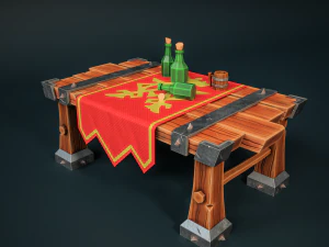 Stylized Table 3D Model