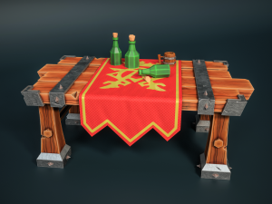Stylized Table Model 3D