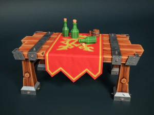 Stylized Table 3D Model