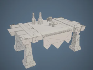 Stylized Table 3D Model