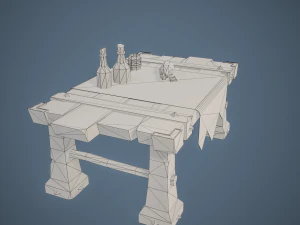 Stylized Table 3D Model