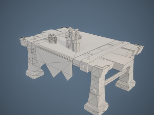 Stylized Table Model 3D