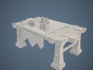 Stylized Table 3D Model