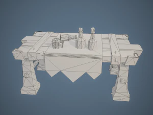 Stylized Table 3D Model