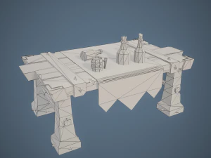 Stylized Table 3D Model