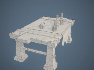 Stylized Table 3D Model