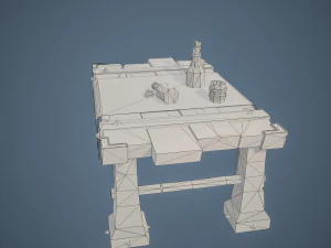 Stylized Table 3D Model