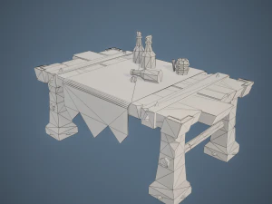 Stylized Table 3D Model