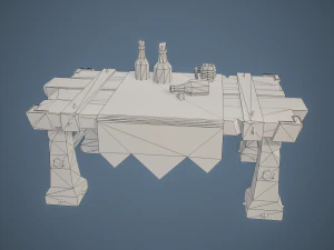 Stylized Table 3D Model