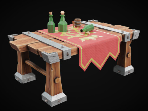 Stylized Table Model 3D