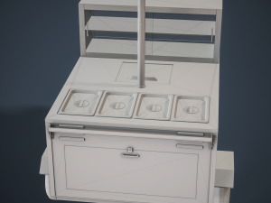 Hot Dog Cart Modelo 3D