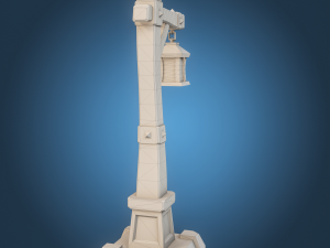 Stylized Lamp post 3D Model