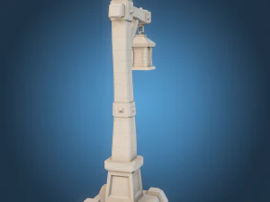 Stylized Lamp post 3D Model