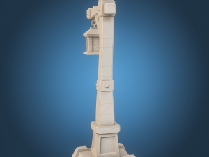 Stylized Lamp post 3D Model