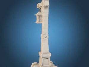 Stylized Lamp post 3D Model