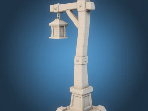 Stylized Lamp post 3D Model