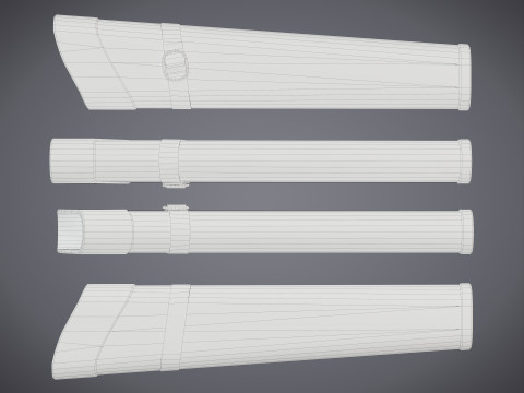 Bow and Arrow with Arrow Case 3Dモデル