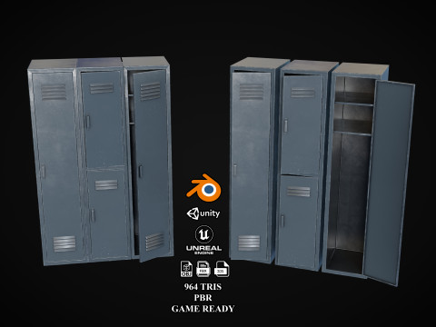 Locker 3D Model