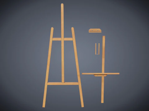 Easel 3D Model