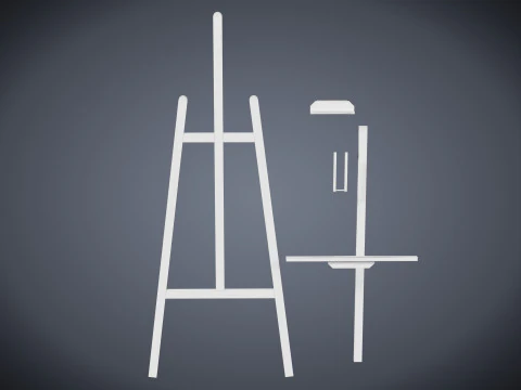 Easel 3D Model