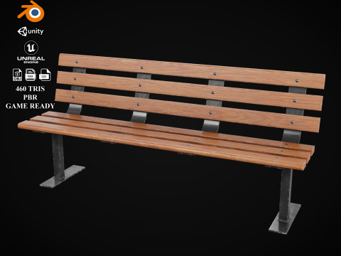 Old bench Modelo 3D