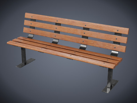 Old bench Modelo 3D