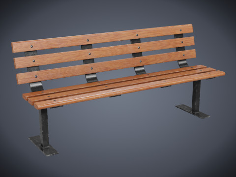 Old bench Modelo 3D