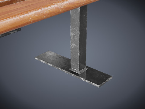 Old bench Modelo 3D