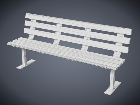 Old bench Modelo 3D
