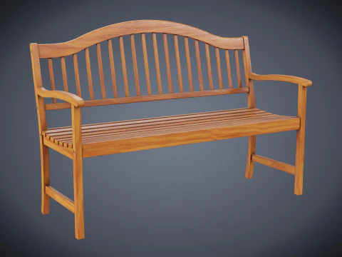 Street Bench 3D Model