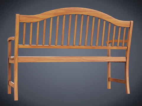 Street Bench 3D Model