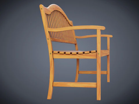 Street Bench 3D Model
