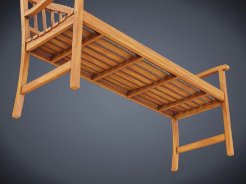Street Bench 3D Model