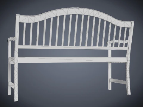 Street Bench 3D Model