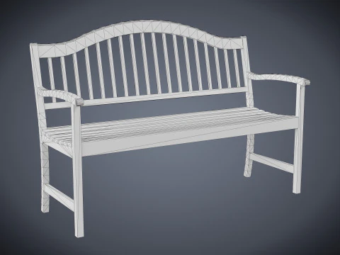 Street Bench 3D Model