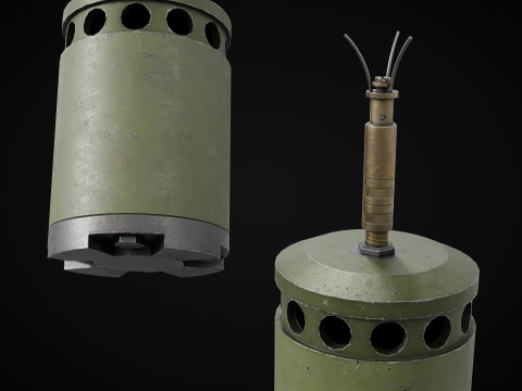 Sprengen Mine 1935 3D 모델