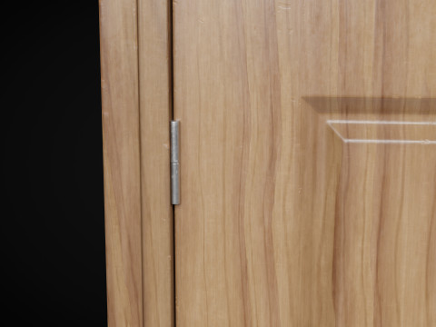 Low Poly Door wooden 3Dモデル