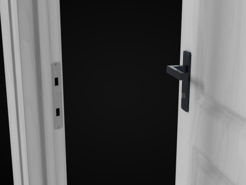 Low Poly Door wooden Modelo 3D