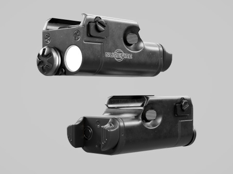 SureFire XC1 Compact Handgun Weaponlight 3D 모델