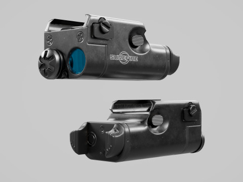SureFire XC1 Compact Handgun Weaponlight 3D मॉडल