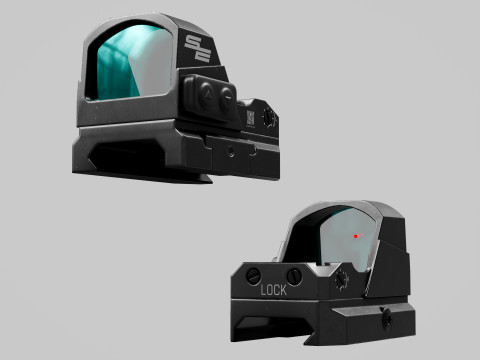 Red Dot Scope Modelo 3D