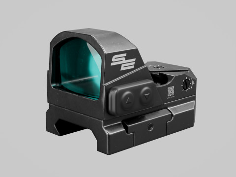 Red Dot Scope 3D Model