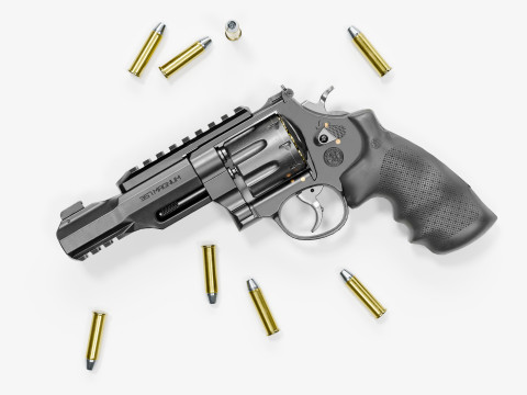R8 Revolver Modelo 3D