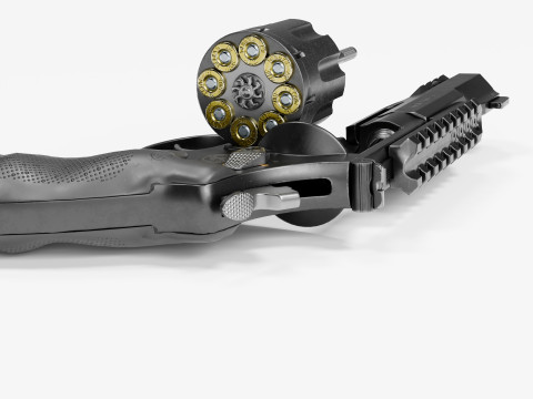 R8 Revolver Modelo 3D