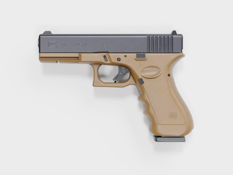 Glock 17 FDE Pistol Modelo 3D