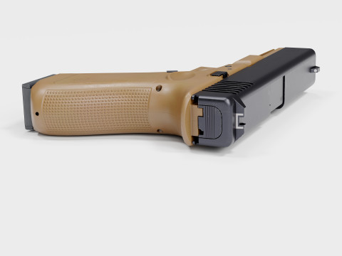 Glock 17 FDE Pistol Modelo 3D