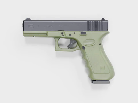 Pistola Glock 17 OD verde Modello 3D