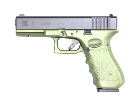 Glock 17 OD Green Pistol 3D Model