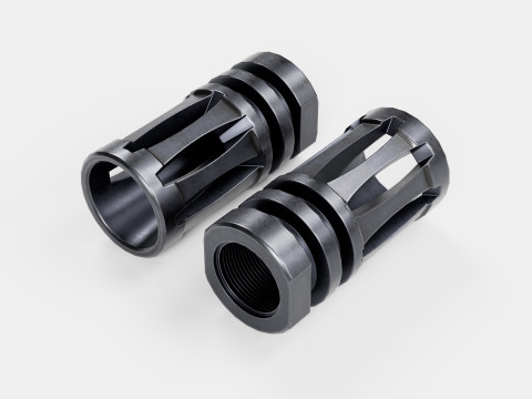 A2 Birdcage Flash Hider 556 - 223 Modelo 3D